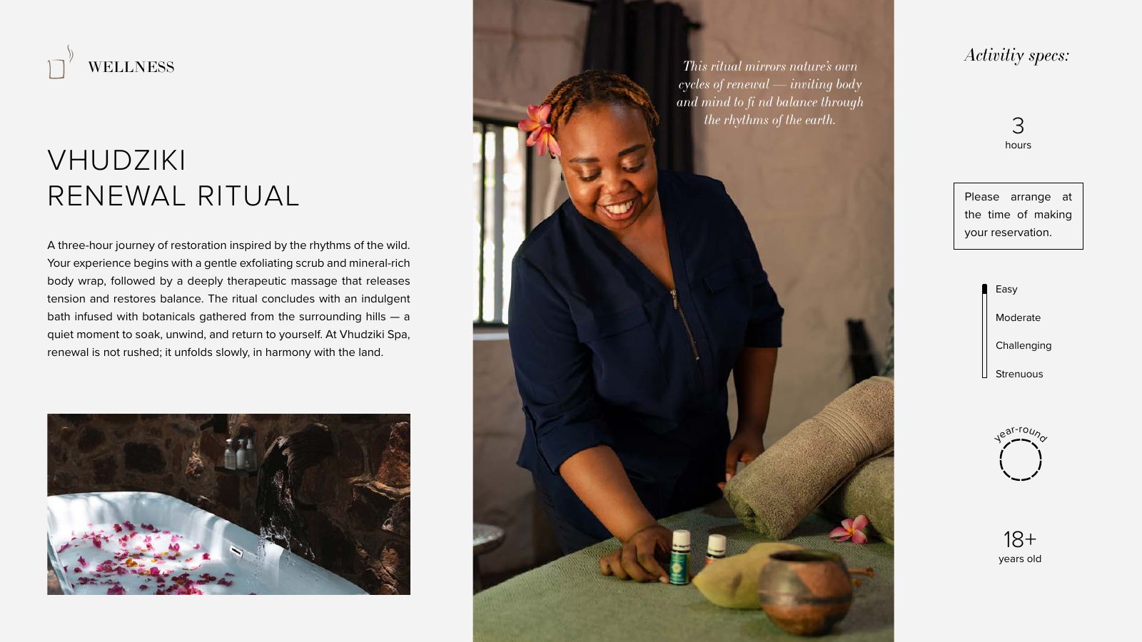 Few & Far Luvhondo experience and activity brochure, page 20