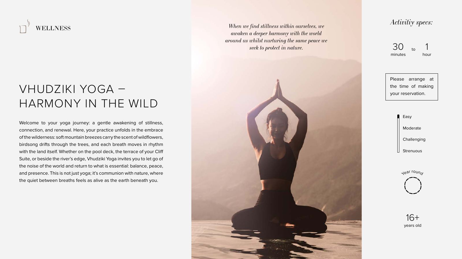 Few & Far Luvhondo experience and activity brochure, page 21