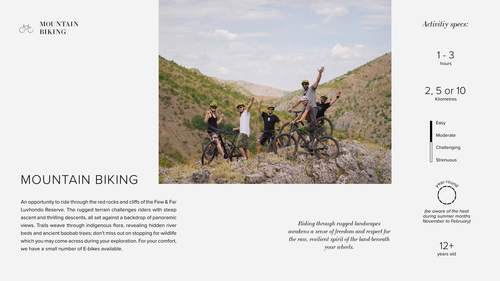 Few & Far Luvhondo experience and activity brochure, page 23