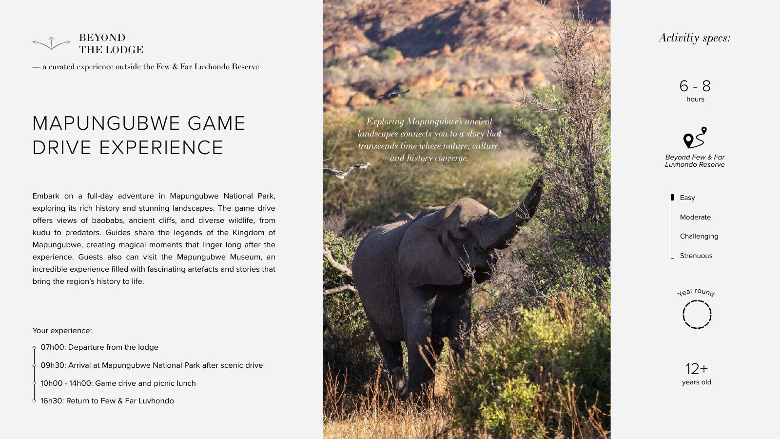 Few & Far Luvhondo experience and activity brochure, page 30